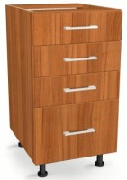 Szafka z Szufladami Czterema Jedna wysoka 40 cm ORZECH WŁOSKI 82/40/52,1