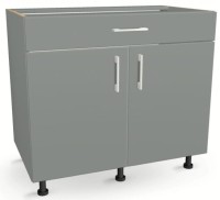 Szafka kuchenna z szufladą i półką 90 cm GRAFIT 82/90/52,1