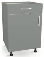 Szafka kuchenna z szufladą i półką 60 cm GRAFIT 82/60/52,1
