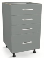 Szafka z Szufladami Czterema Jedna wysoka 45 cm GRAFIT 82/45/52,1