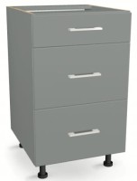 Szafka z Szufladami Trzema 45 cm GRAFIT 82/45/52,1