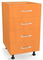 Szafka z Szufladami Czterema równymi 45 cm BUK 82/45/52,1