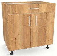 Szafka kuchenna z szufladą i półką 80 cm DĄB CRAFT ZŁOTY 82/80/52,1