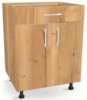 Szafka kuchenna z szufladą i półką 65 cm DĄB CRAFT ZŁOTY 82/65/52,1
