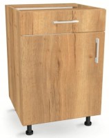 Szafka kuchenna z szufladą i półką 55 cm DĄB CRAFT ZŁOTY 82/55/52,1