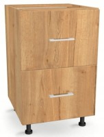 Szafka z Szufladami Dwoma 40cm DĄB CRAFT ZŁOTY 82/40/52,1