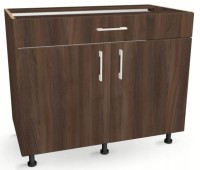 Szafka kuchenna z szufladą i półką 100 cm WENGE 82/100/52,1