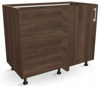 Szafka stojąca narożna z ścianką stałą 110cm WENGE 82/110/52,1