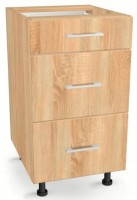 Szafka z Szufladami Trzema 40cm DĄB SONOMA 82/40/52,1
