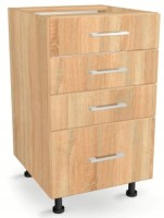 Szafka z Szufladami Czterema Jedna wysoka 45cm DĄB SONOMA 82/45/52,1