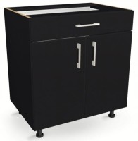Szafka kuchenna z szufladą i półką 80 cm CZARNA 82/80/52,1