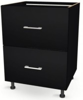 Szafka z Szufladami Dwoma 65cm CZARNA 82/65/52,1