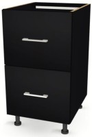 Szafka z Szufladami Dwoma 40cm CZARNA 82/40/52,1