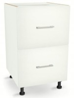Szafka z Szufladami Dwoma 45cm BIAŁA 82/45/52,1
