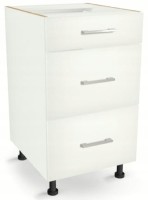 Szafka z Szufladami Trzema 40cm BIAŁA 82/40/52,1