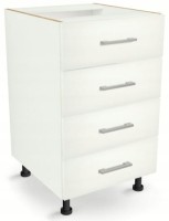 Szafka z Szufladami Czterema równymi 40 cm BIAŁA 82/40/52,1