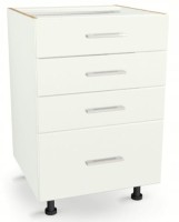 Szafka z Szufladami Czterema Jedna wysoka 40cm BIAŁA 82/40/52,1