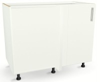 Szafka stojąca narożna z ścianką stałą 110cm BIAŁA 82/110/52,1