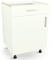 Szafka kuchenna z szufladą i półką 50 cm BIAŁA 82/50/52,1