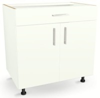 Szafka kuchenna z szufladą i półką 75cm BIAŁA 82/75/52,1