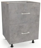 Szafka z Szufladami Dwoma 50cm BETON 82/50/52,1