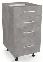 Szafka z Szufladami Czterema Jedna wysoka 40cm BETON 82/40/52,1