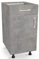 Szafka kuchenna z szufladą i półką 35 cm BETON 82/35/52,1