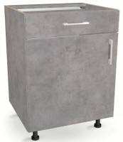 Szafka kuchenna z szufladą i półką 55 cm BETON 82/55/52,1