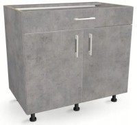 Szafka kuchenna z szufladą i półką 100 cm BETON 82/100/52,1