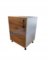 Szafka Stojąca 50cm 82/50/52,1 Korpus Popiel Front Dąb Craft Złoty Poziomo