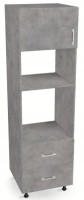 Słupek pod Piekarnik-Mikrofalę z szufladami BETON 200/60/60