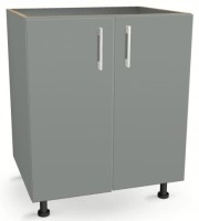 Szafka pod zlew z Dwoma frontami 65 cm GRAFIT 82/65/52,1