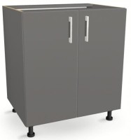 Szafka Kuchenna Stojąca z Dwoma frontami 85 cm GRAFIT 82/85/52,1