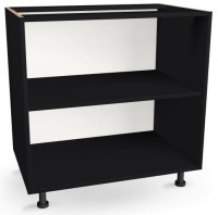 Szafka kuchenna Stojąca 75 cm CZARNA 82/75/50,3