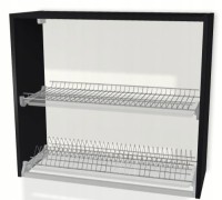Korpus z Ociekarką 70cm CZARNY 72/70/30,3