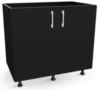 Szafka kuchenna pod zlew 100cm CZARNA 82/100/52,1