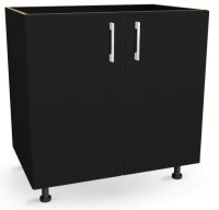 Szafka kuchenna pod zlew 65 cm CZARNA 82/65/52,1