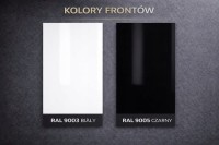Front do szafki 50cm| 713 x 496 Kolor z Palety RAL BIAŁY /CZARNY POŁYSK|MAT