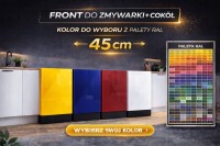 Front do zmywarki 45 cm + cokół kolor do wyboru Połysk/Mat z PALETY RAL