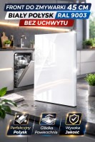 Front do zmywarki 45 cm - LAKIER RAL BIAŁY 9003 POŁYSK - PREMIUM