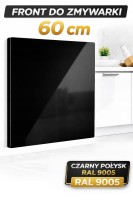 Front do zmywarki 60 cm - LAKIER RAL CZARNY 9005 POŁYSK - PREMIUM