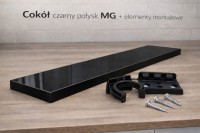 Cokół / Maskownica Czarny Połysk MG - 10 × 44,6 cm