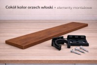 Cokół / Maskownica Meblowa 10 x 44,6 cm| Kolor Orzech Włoski Słoje w Pionie
